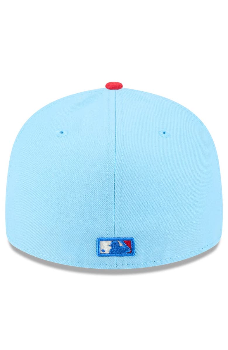 New Era Men's New Era Light Blue/Red San Diego Padres 2025 Fourth of July Low Profile 59FIFTY Fitted Hat, Alternate, color, Light Blue