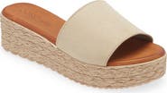 Cordani Bizzy Espadrille Platform Wedge Slide Sandal