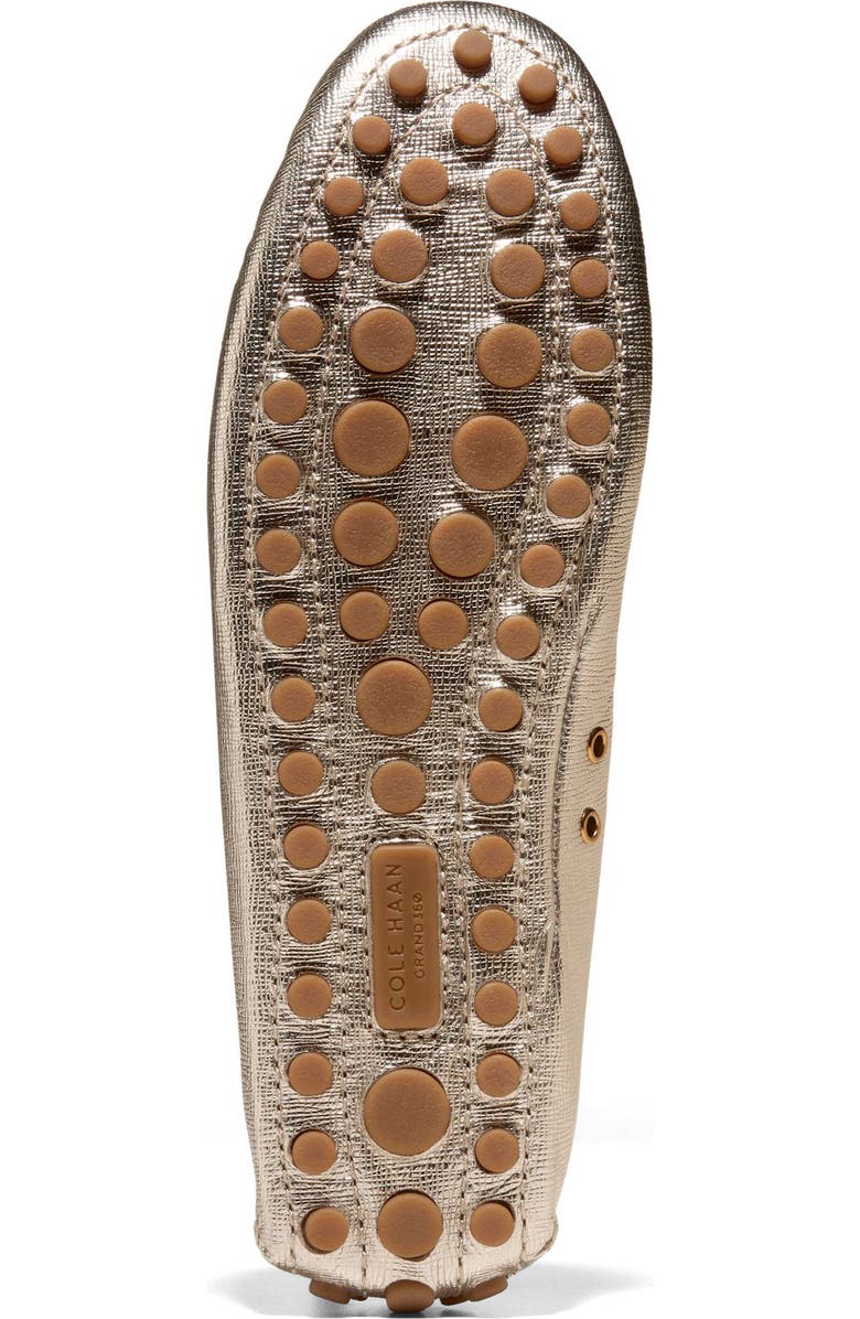 Cole Haan Gissella Driving Loafer, Alternate, color, Soft Gold Metallic Leather