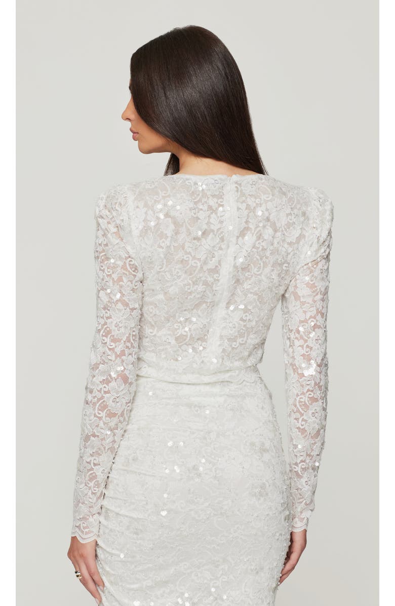 Generation Love Safia Sequin Lace Top, Alternate, color, White