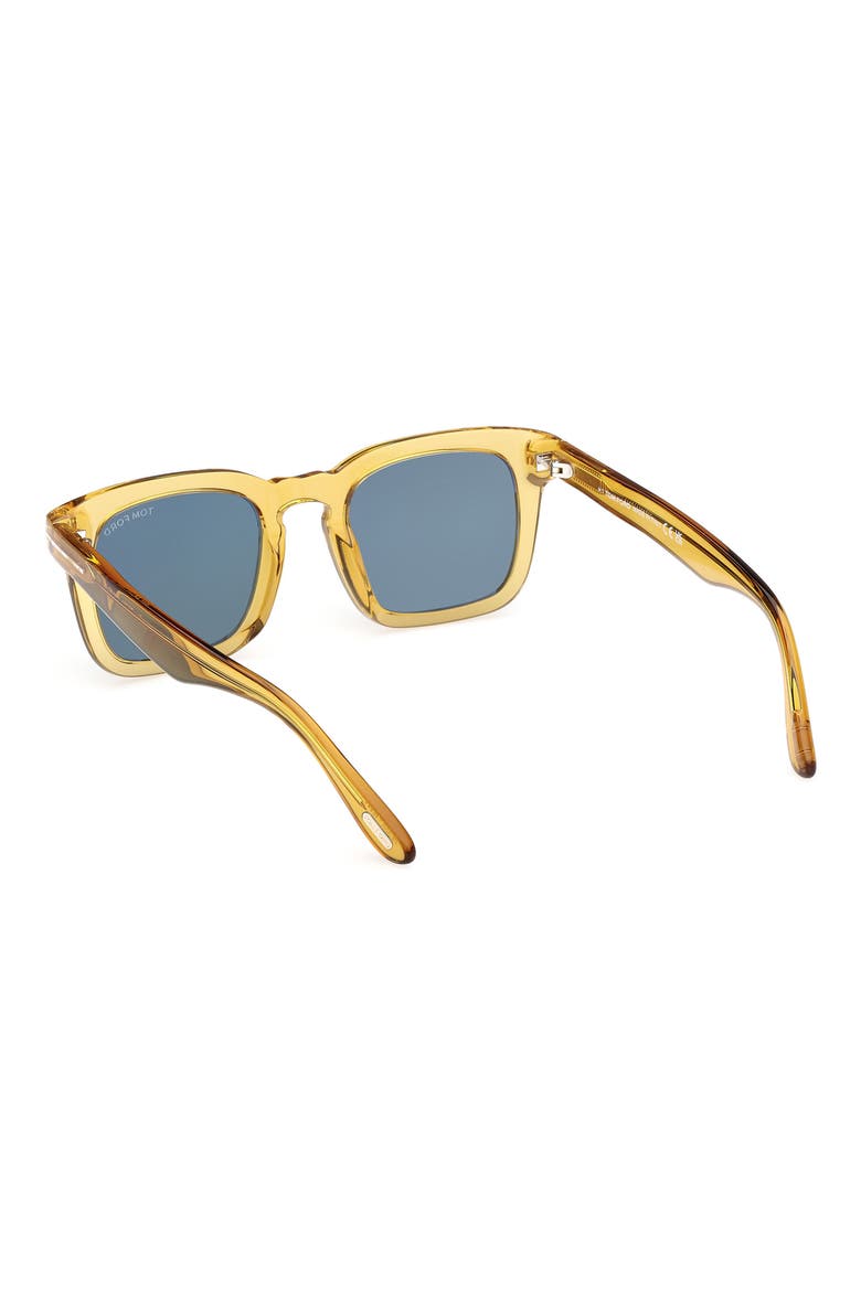 Dax 50mm Square Sunglasses, Alternate, color, SHINY YELLOW / GREEN