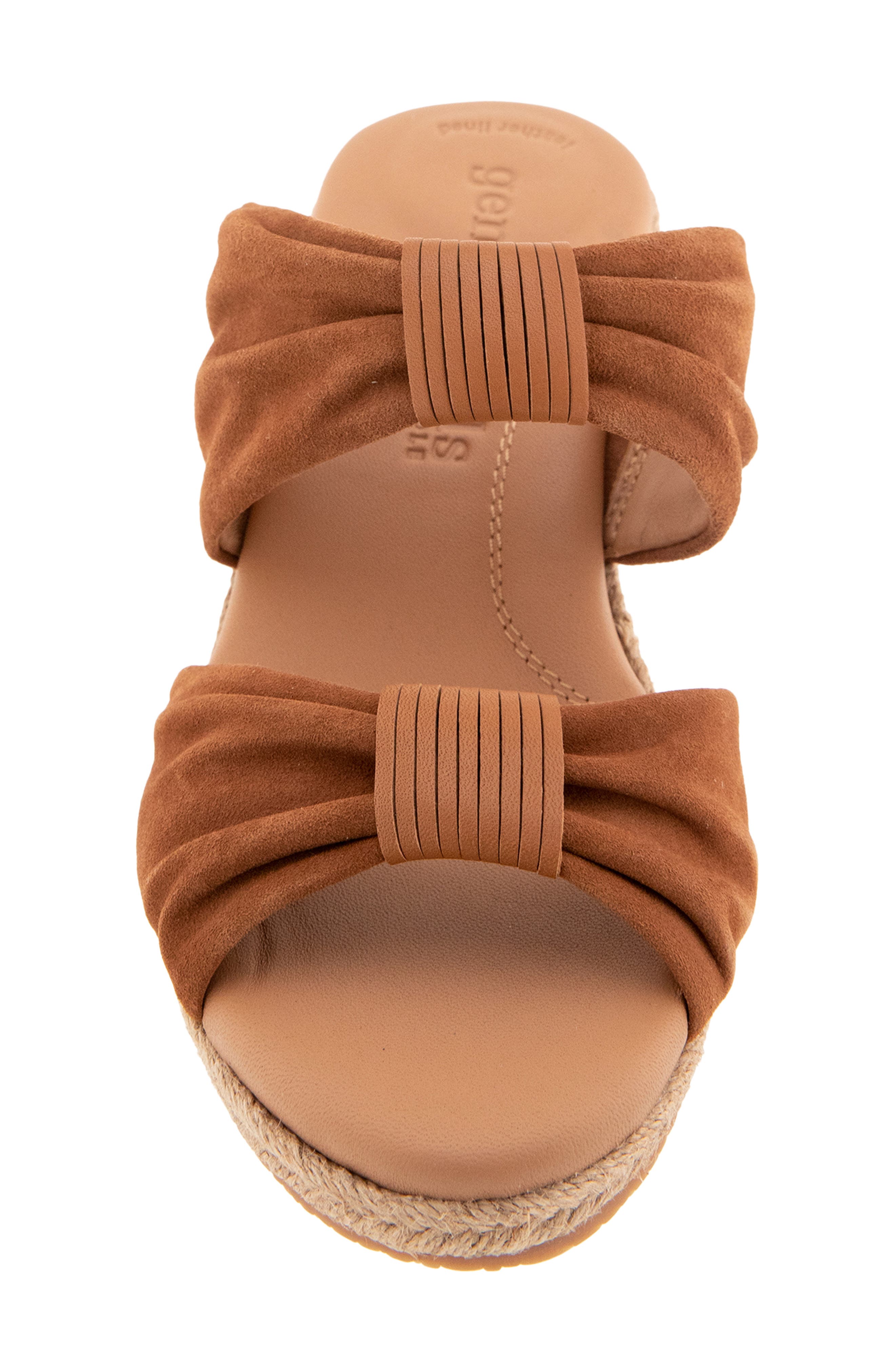 Gentle Souls Gracious Espadrille Platform Wedge Slide Sandal, Alternate, color, Luggage Suede