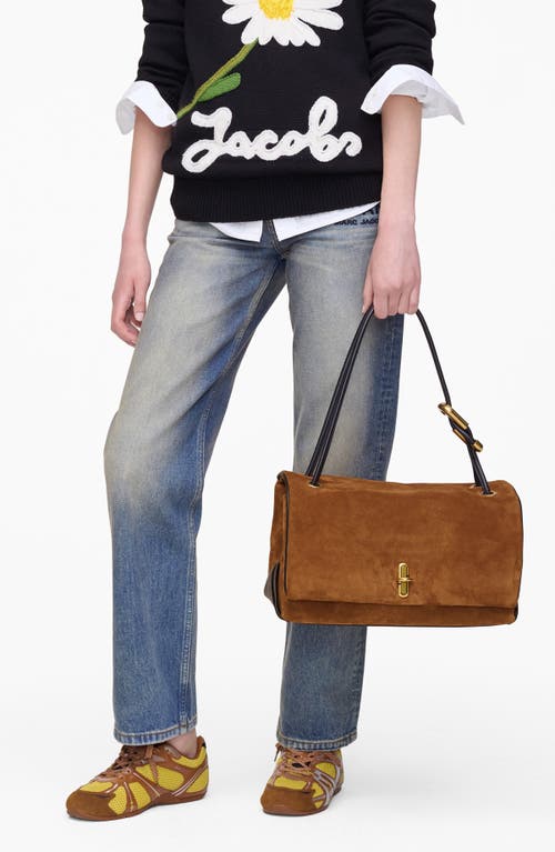 Marc Jacobs The Large Dual Suede Shoulder Bag In Brown