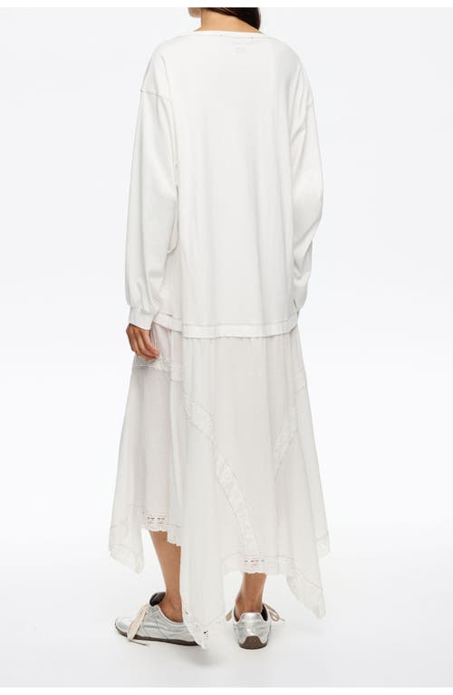 Bimba Y Lola Asymmetric 2 1 Dress In White
