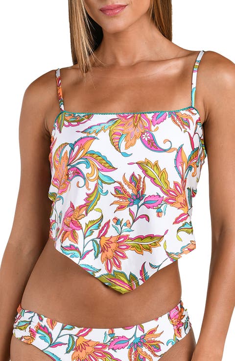 Wild Vines Sweetheart Tankini Top