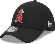 New Era Men's New Era Black Los Angeles Angels Logo 39THIRTY Flex Hat