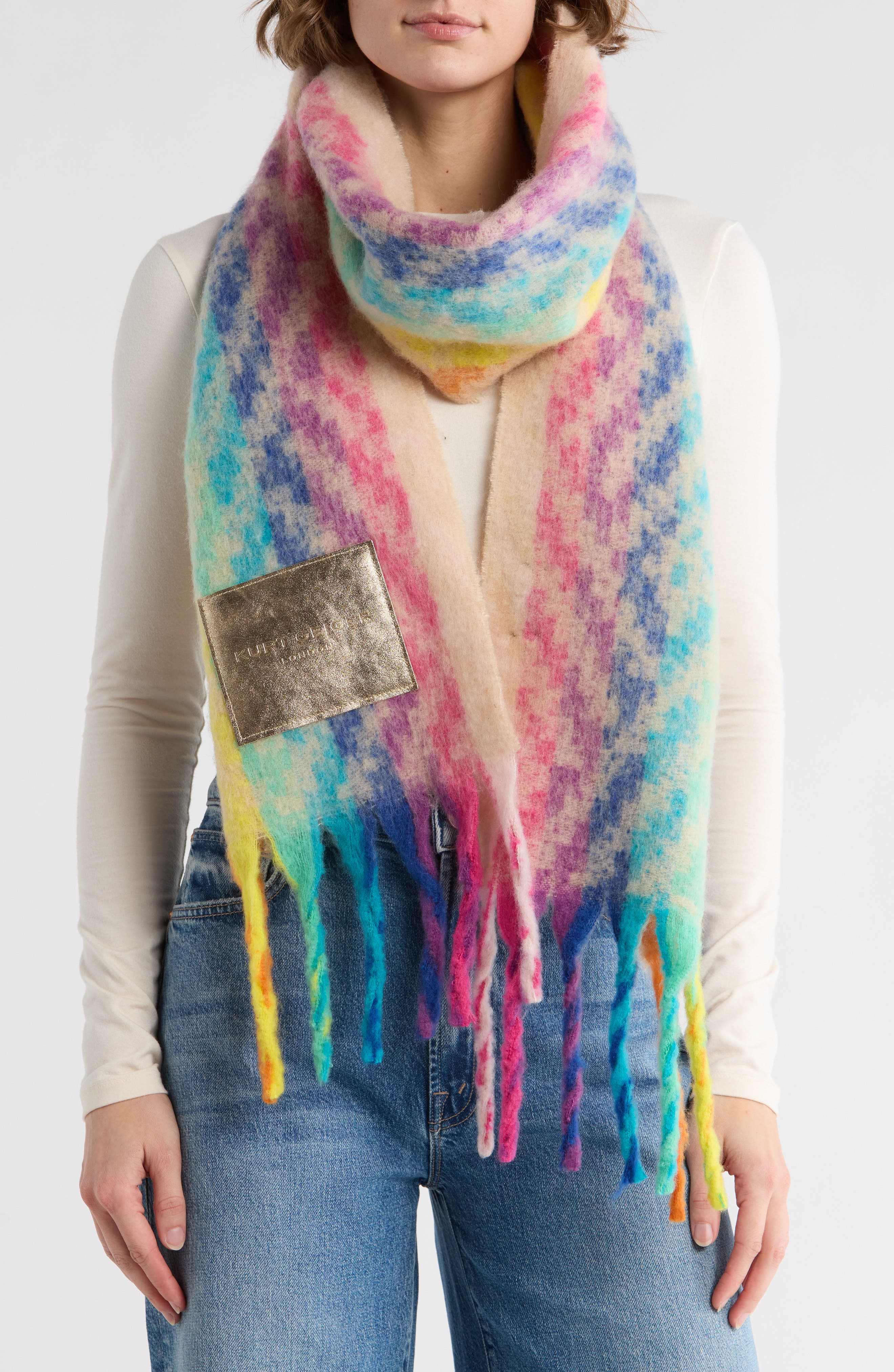 Kurt Geiger London Herringbone Yarn Dye Scarf