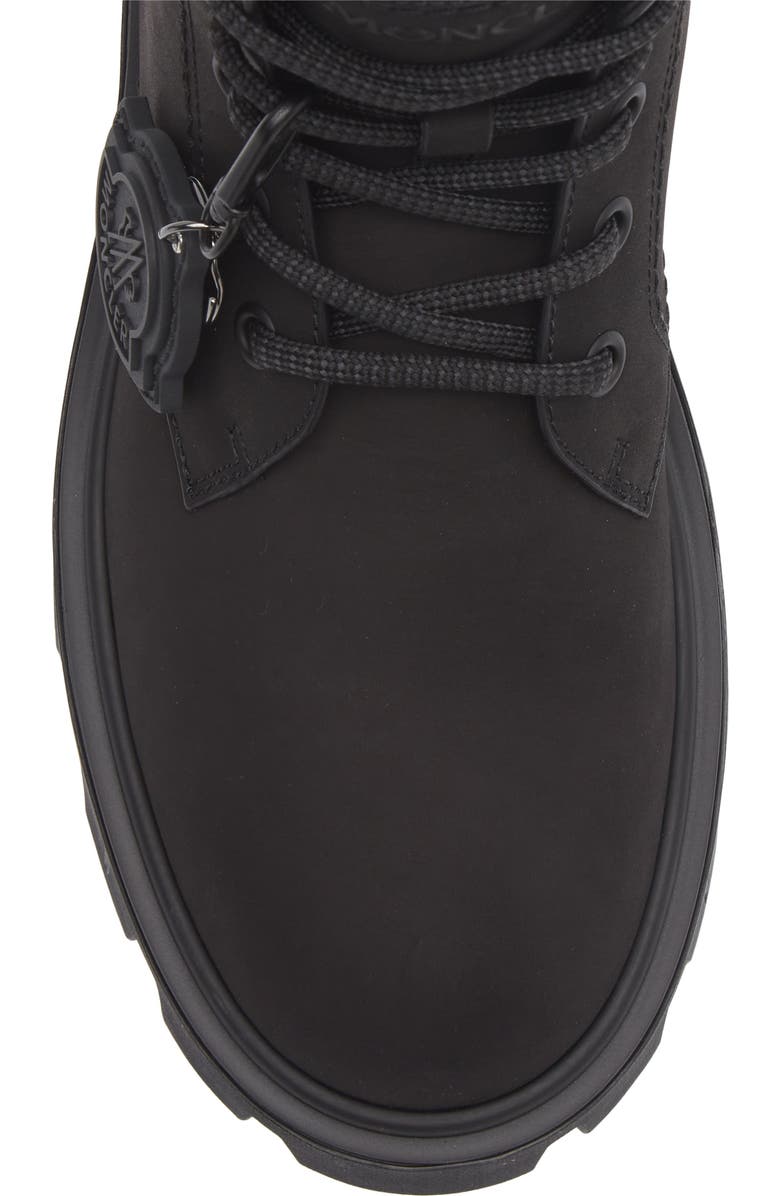 Moncler Peak City Nubuck & Suede Ankle Boot, Alternate, color, Black