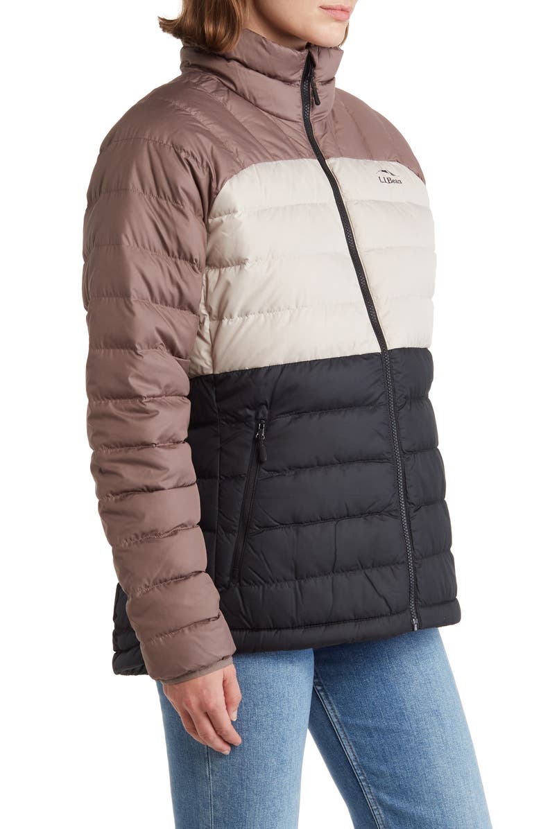 L.L.Bean Colorblock Water Repellent 650 Fill Power Down Puffer Jacket, Alternate, color, 