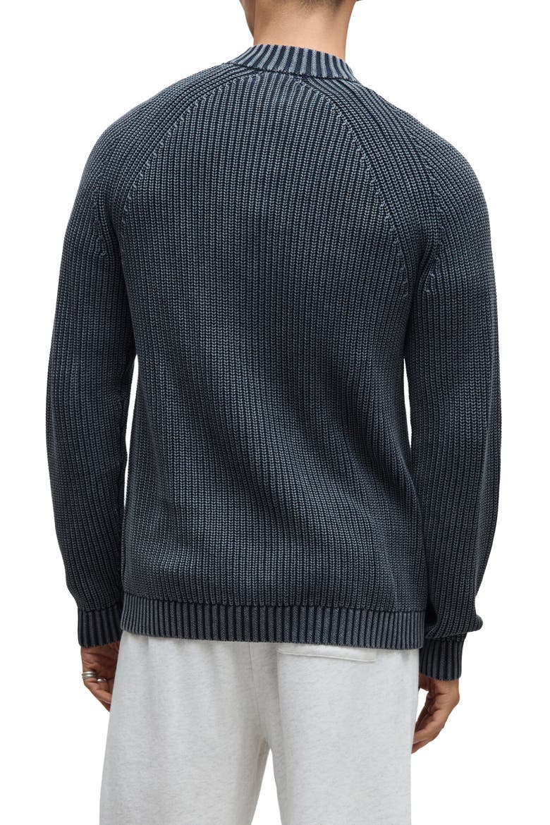 Sunbleach Zip Up Cardigan, Alternate, color, INDIGO