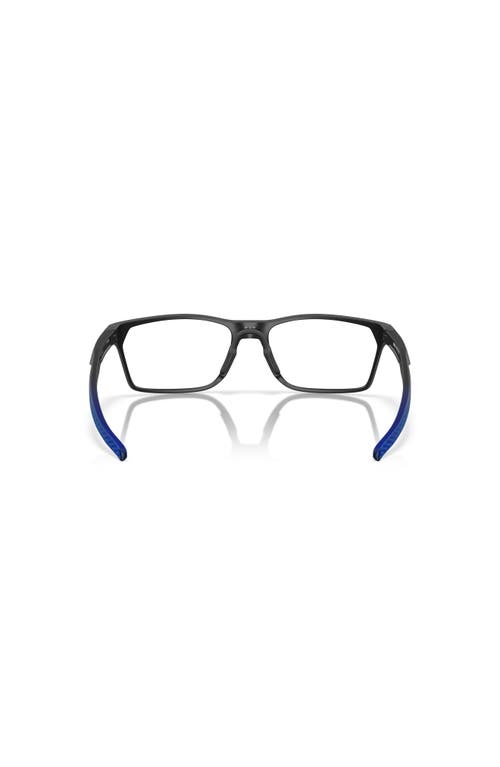 Oakley 55mm Rectangle Optical Glasses In Brown