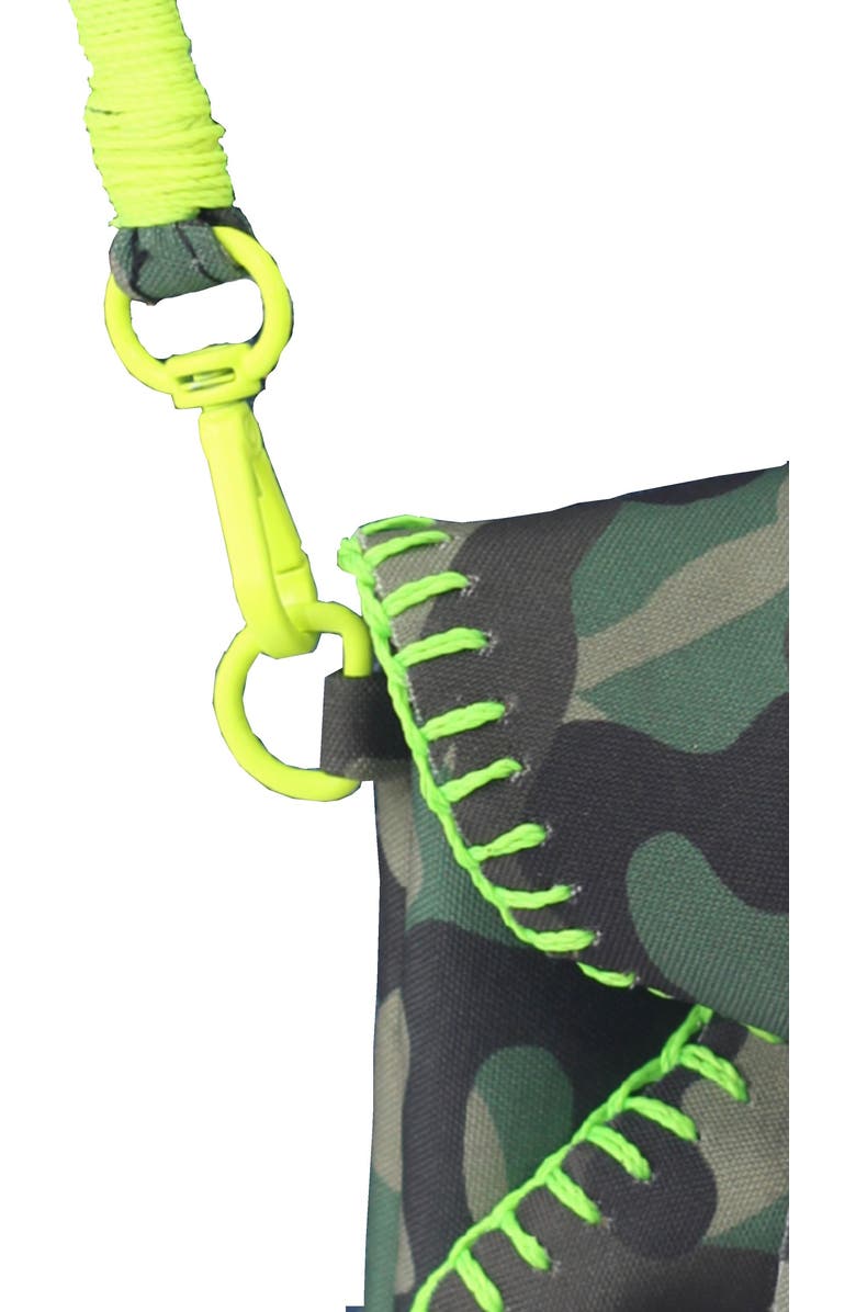 Carlos Falchi Cell Phone Butterly Suede Leather Bag, Alternate, color, Camouflage