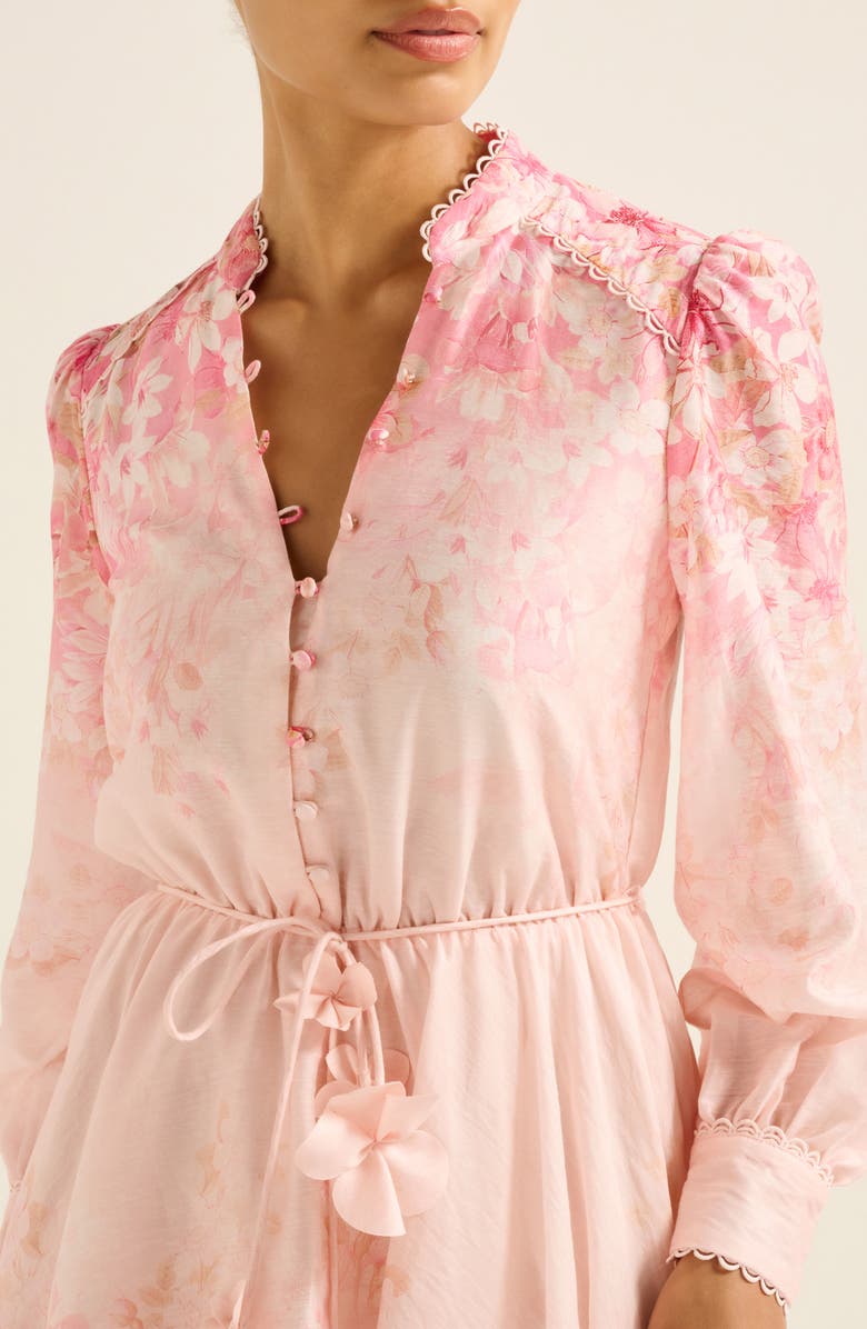 Ever New Shyla Floral Long Sleeve Dress, Alternate, color, 