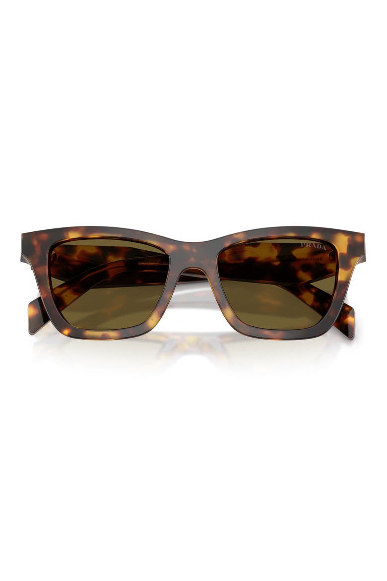 52mm Butterfly Sunglasses, Alternate, color, HONEY TORTOISE / DARK BROWN