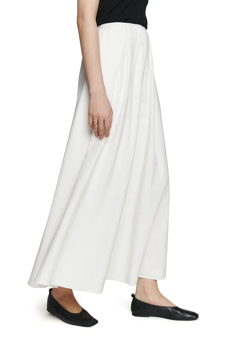 Lucy Stretch Organic Cotton Skirt, Alternate, color, WHITE