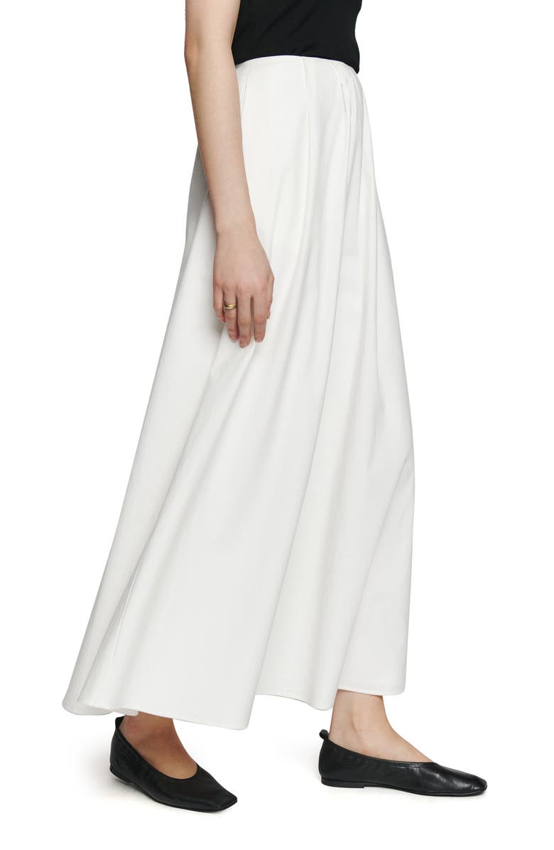 Reformation Lucy Stretch Organic Cotton Skirt, Alternate, color, White
