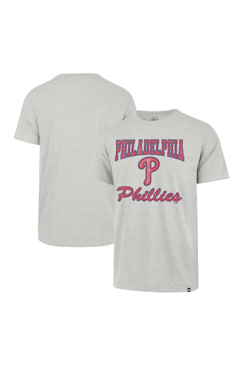 '47 Men's '47 Heather Gray Philadelphia Phillies Sandy Daze Franklin T-Shirt, Main, color, 