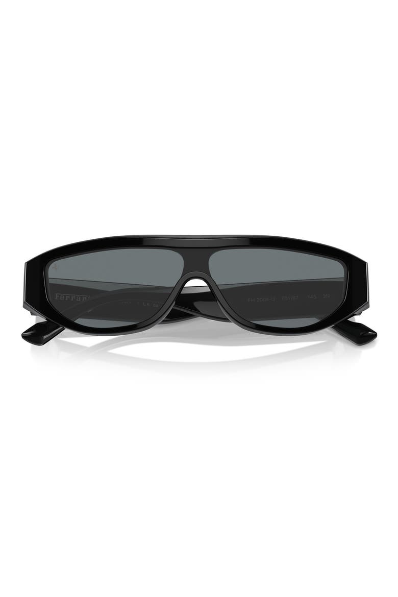 125mm Rectangular Shield Sunglasses, Alternate, color, BLACK / GREY