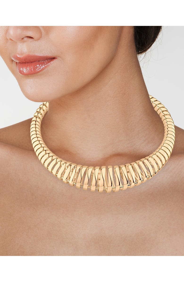 JARDIN Graduated Coil Statement Necklace, Alternate, color, 