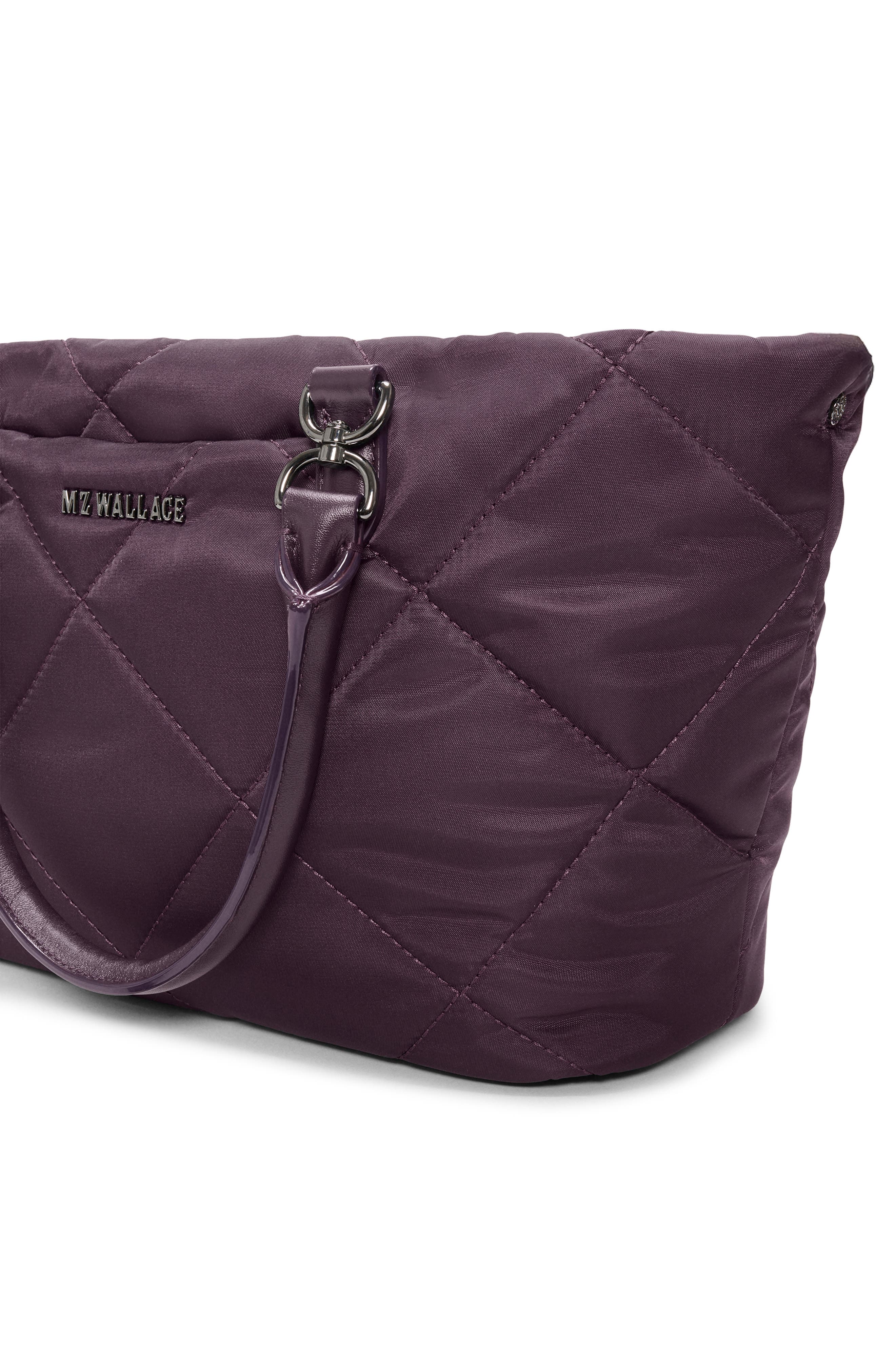 MZ Wallace Small Madison East/West Tote, Alternate, color, Raisin