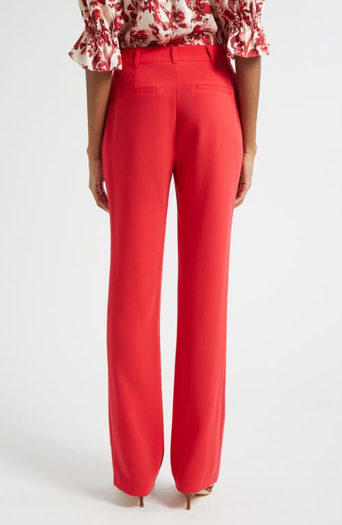 Cinq À Sept Cinq A Sept Kerry Slim Straight Leg Pants In Red