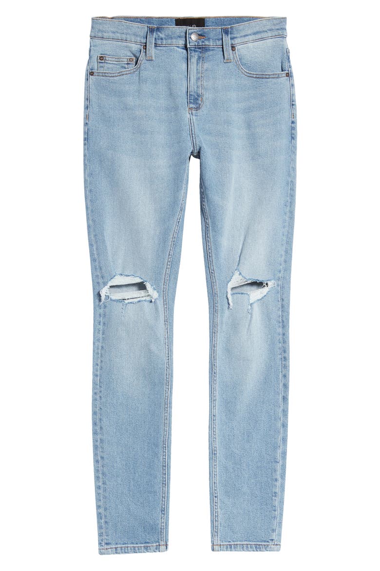 Rolla's Stinger Ripped Skinny Jeans, Alternate, color, V8 BLEACH DESTROY