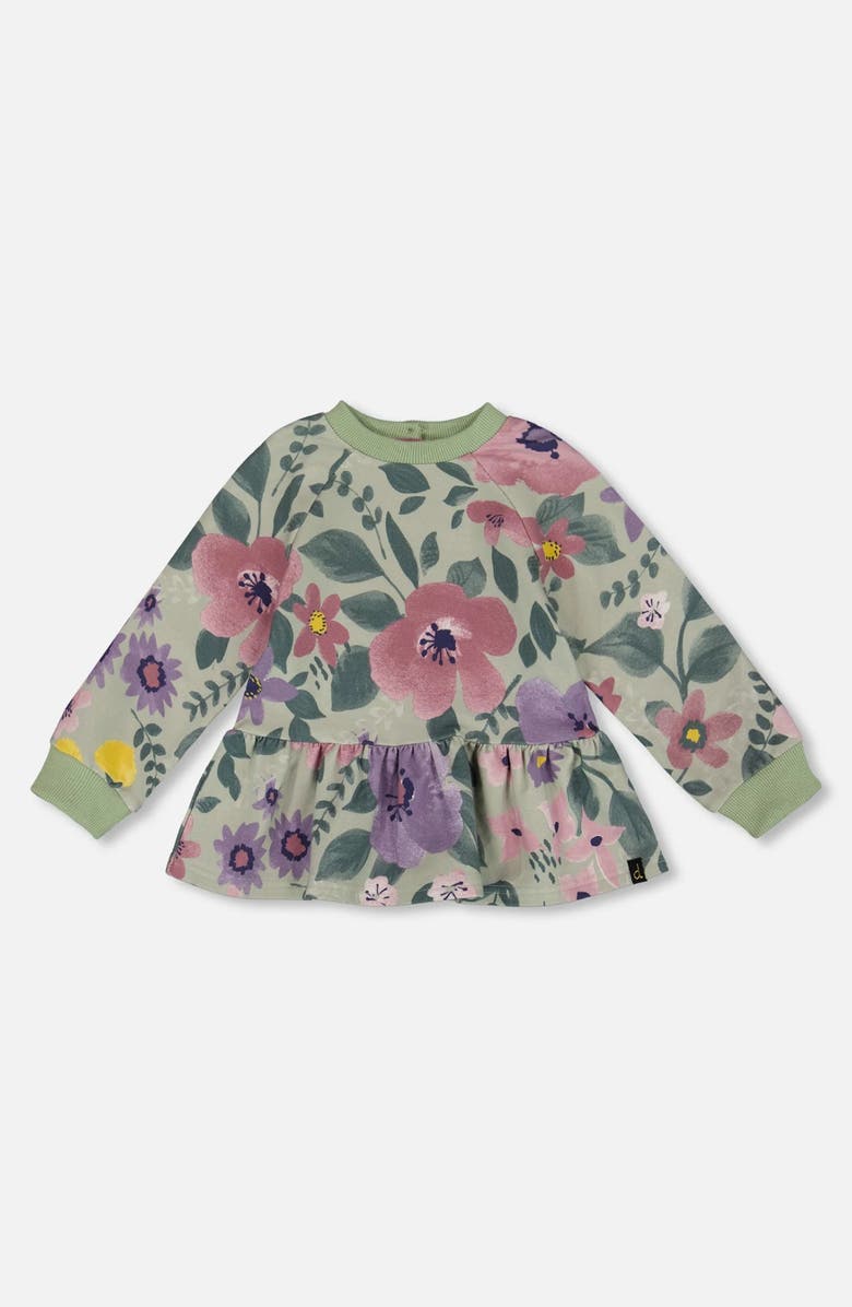 Deux par Deux Stretch Fleece Sweatshirt, Main, color,