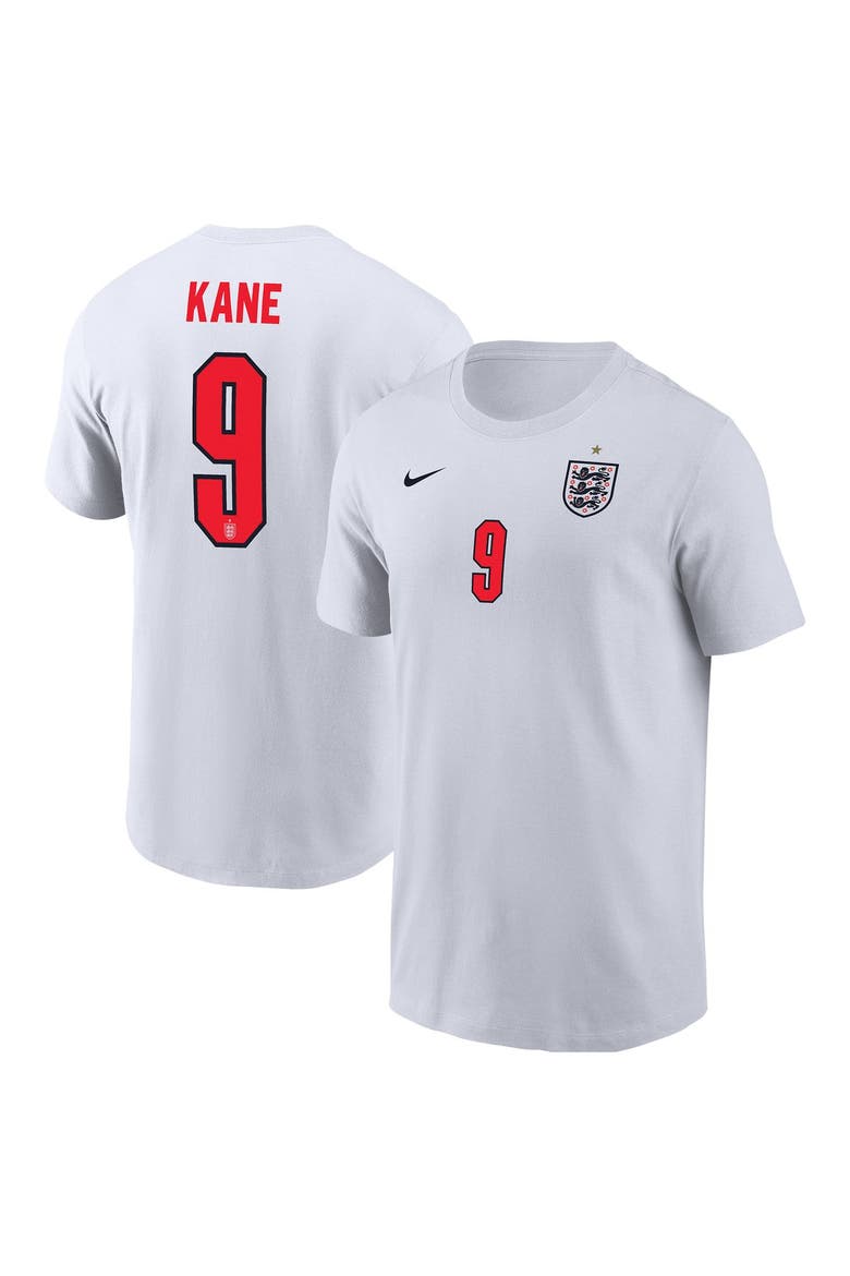 Men's Nike Harry Kane White England National Team Name & Number T-Shirt, Main, color, White