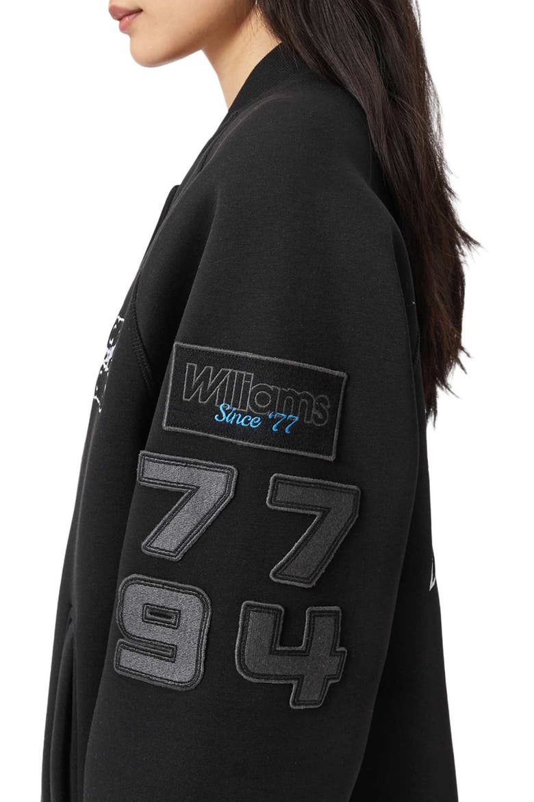 Nico Cotton Blend Bomber Jacket, Alternate, color, BLACK