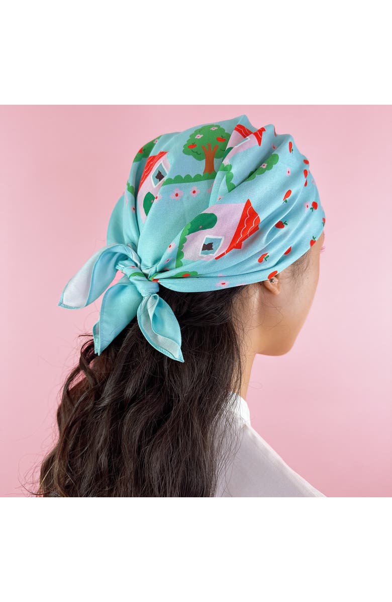 Centinelle House Cotton Silk Bandana, Alternate, color, Blue