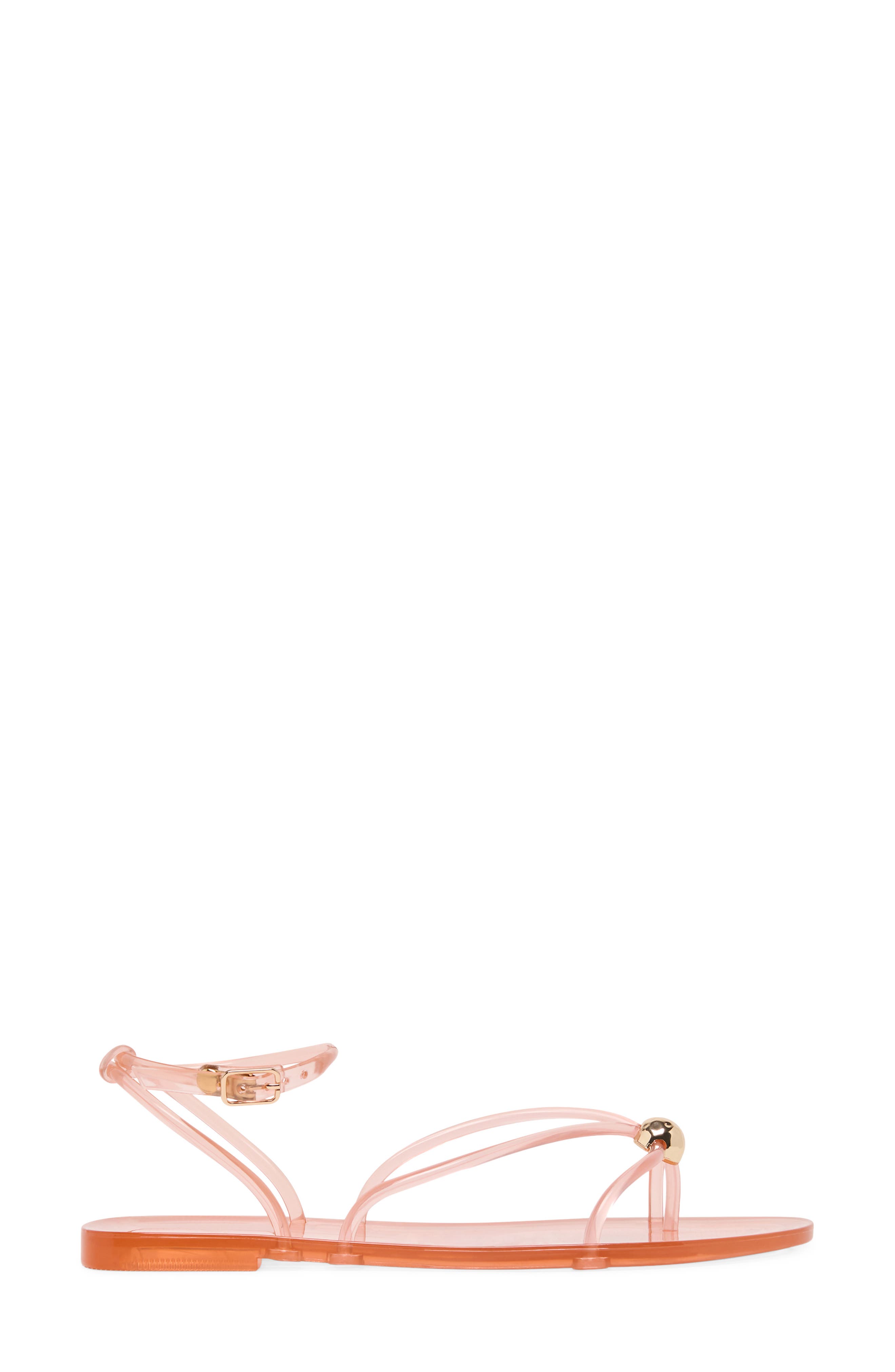 Kenley Ankle Strap Jelly Sandal, Alternate, color, ROSE JELLY