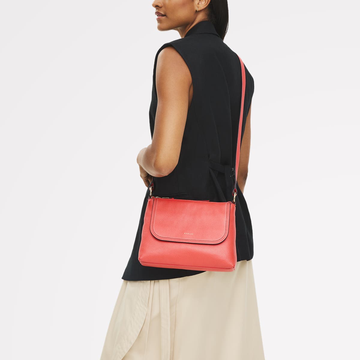 Radley Colwyn Road Small Ziptop Crossbody Bag, Alternate, color, Luscious Red