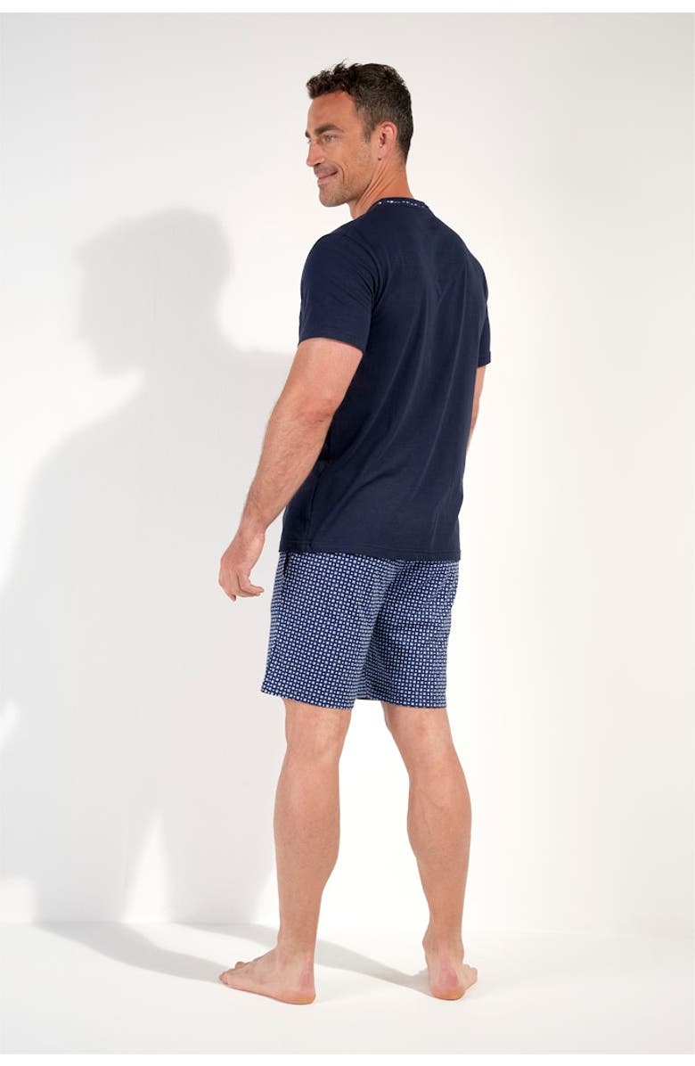 HOM Hampton Short Pajama Set, Alternate, color, Navy Print