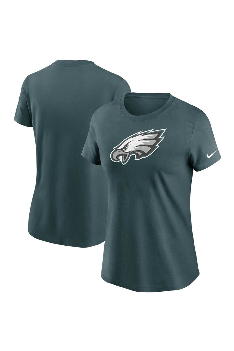 Women's Nike Midnight Green Philadelphia Eagles Logo Essential T-Shirt, Alternate, color, GREEN