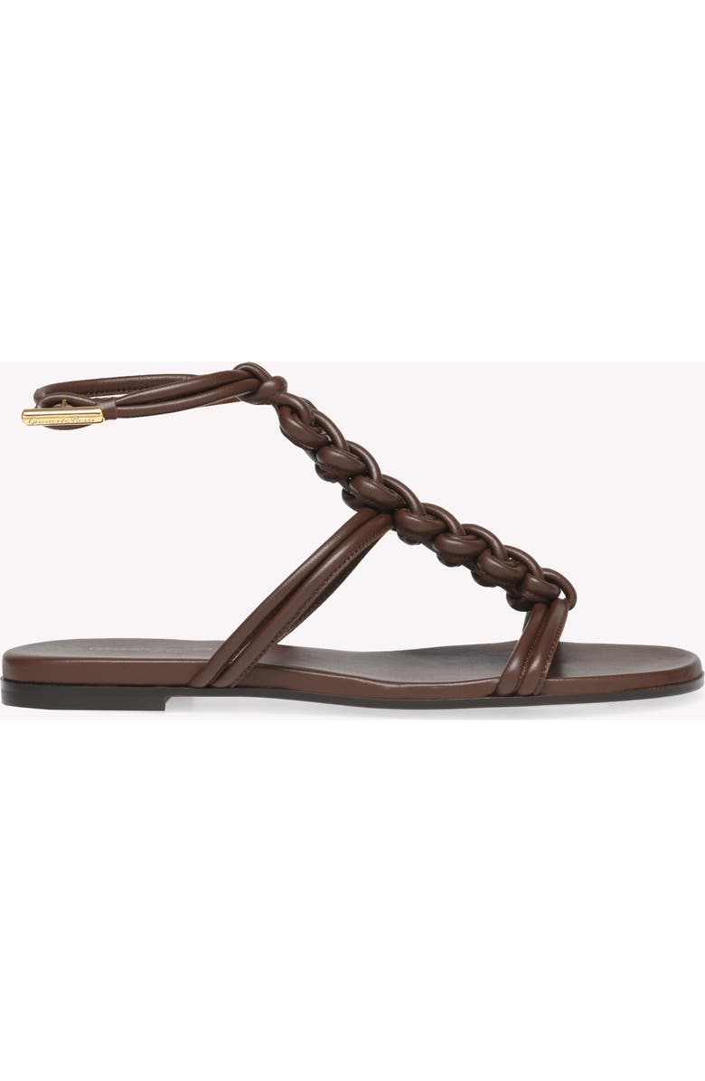 Gianvito Rossi Capua Sandal, Main, color, Brown Nappa