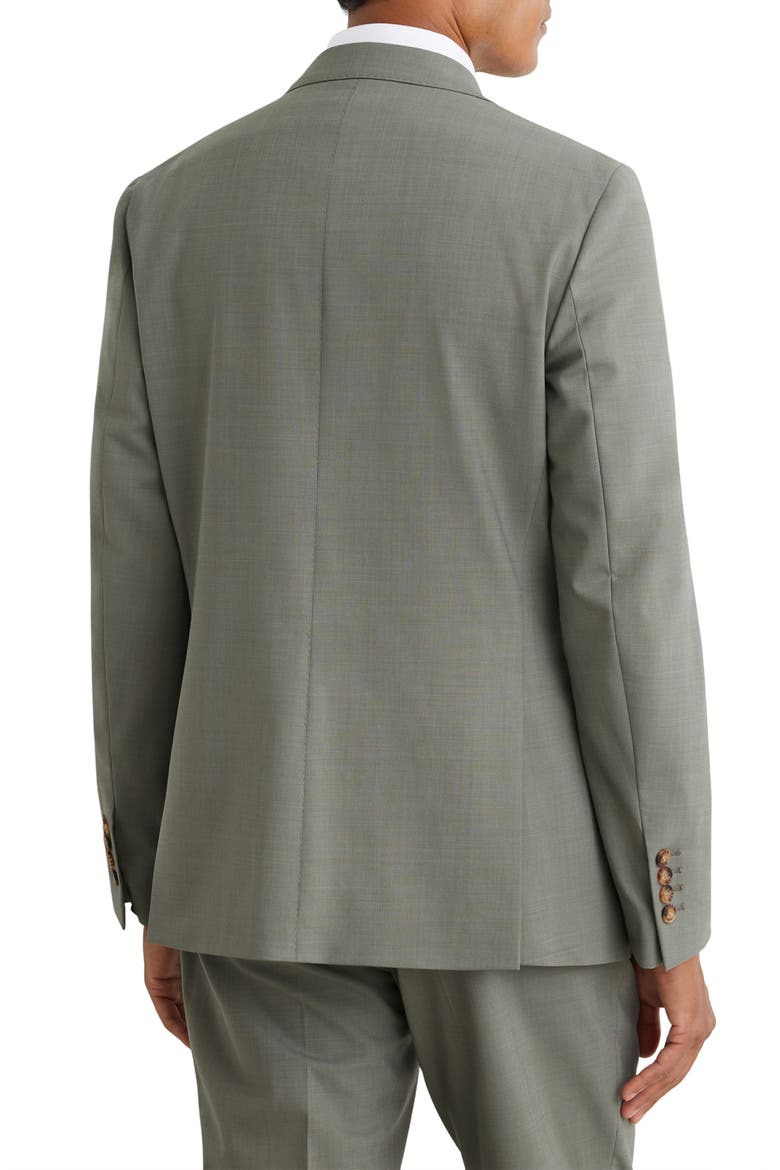 Grain Tailored Fit Wool Blend Blazer, Alternate, color, SAGE GREEN