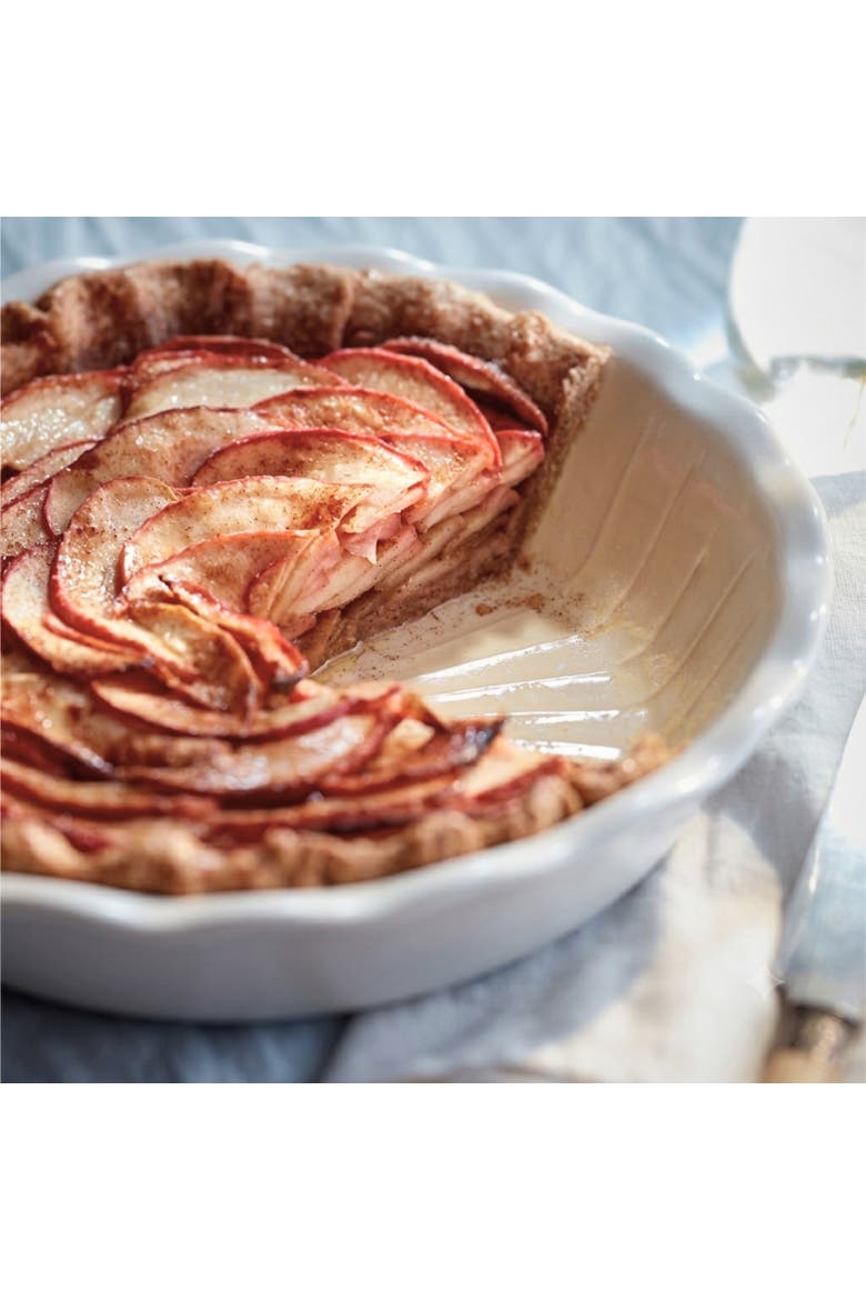 Modern Classics 9-Inch Ribbed Pie Dish, Alternate, color, Sugar