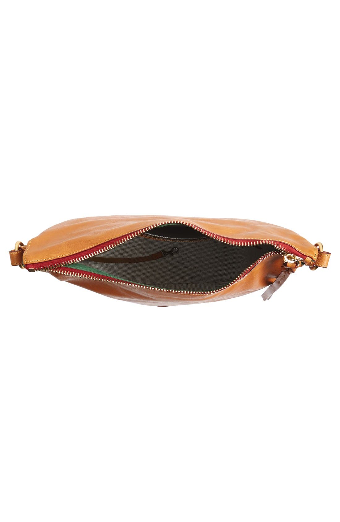 'Tilton' Leather Crossbody Bag, Alternate, color, NATRUAL
