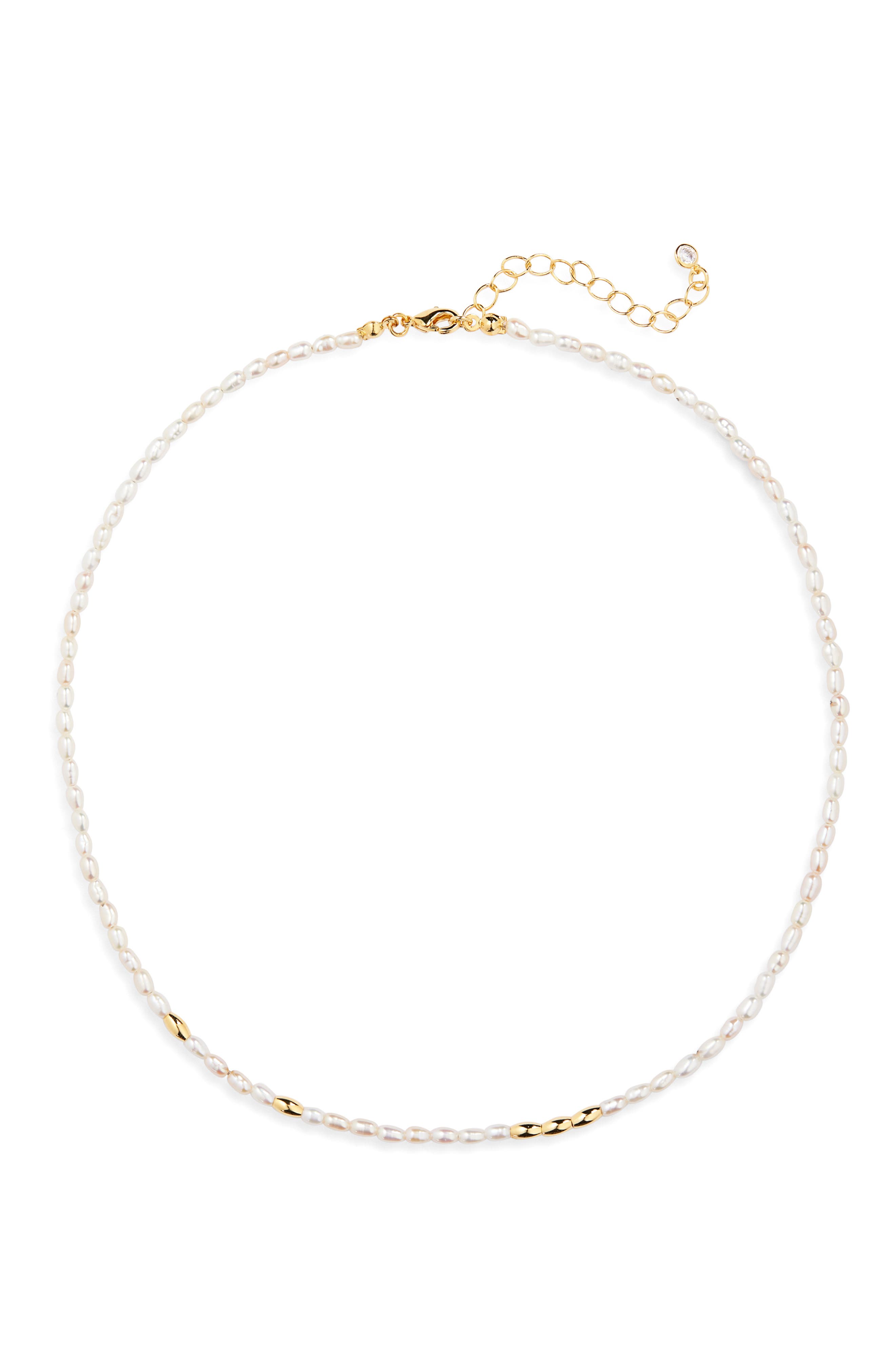 Beaded Freshwater Pearl Necklace