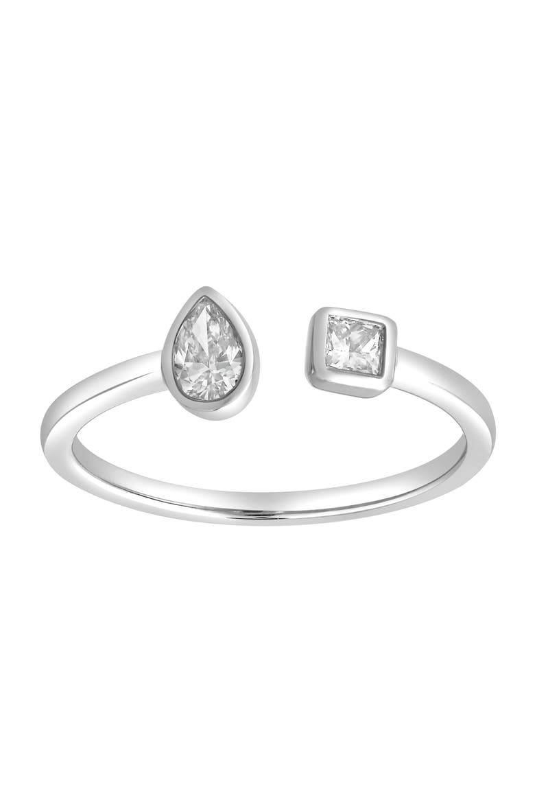 Lyra 14K Gold Lab Grown Diamond Open Ring - 0.34 Ct, Main, color, 14K White Gold