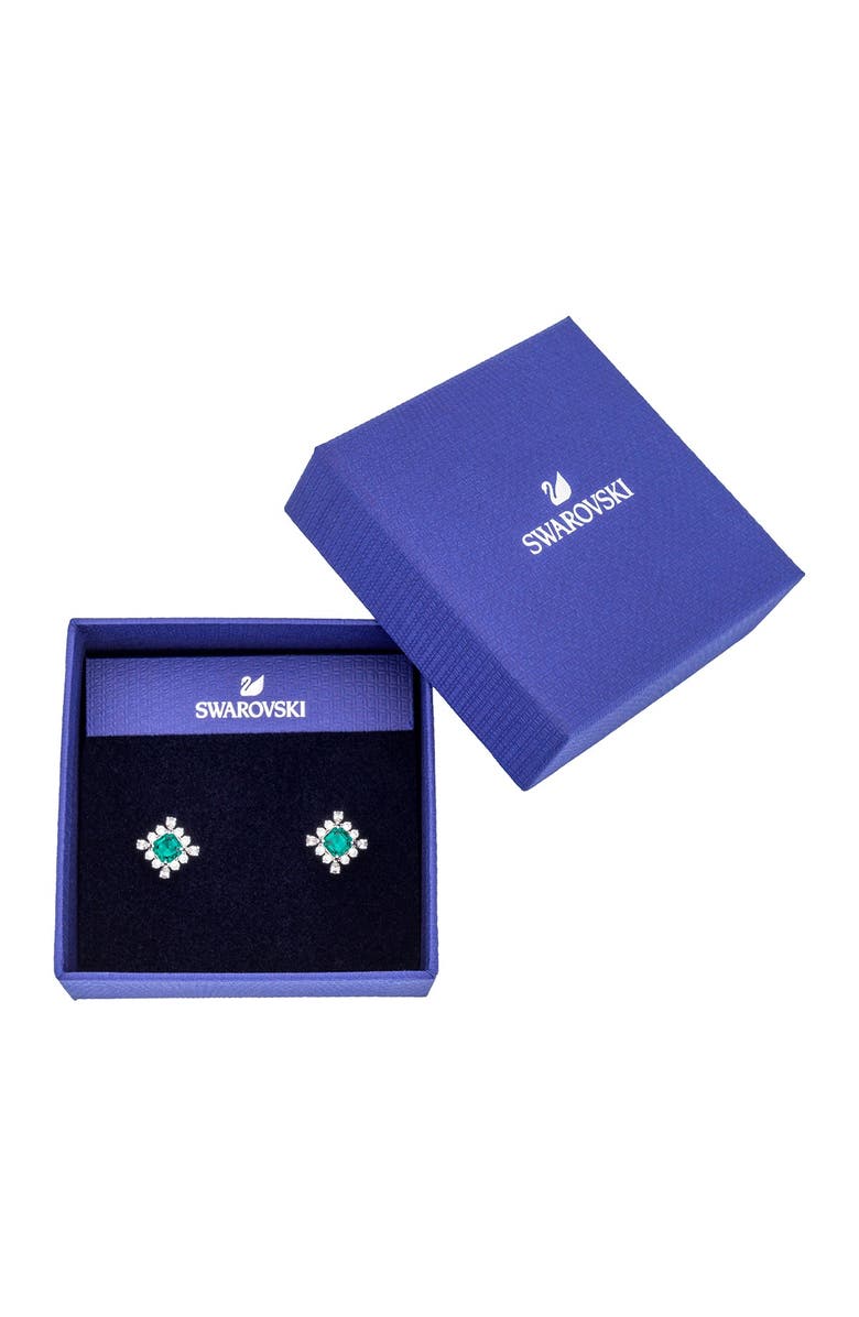 Swarovski Palace Rhodium Plated Swarovski Crystal Stud Earrings, Alternate, color,