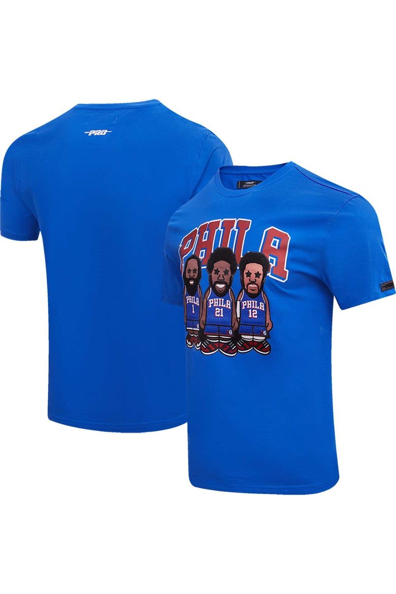 Men's Pro Standard Joel Embiid, Tobias Harris, James Harden Royal Philadelphia 76ers Multi Lineup T-Shirt, Main, color, Royal