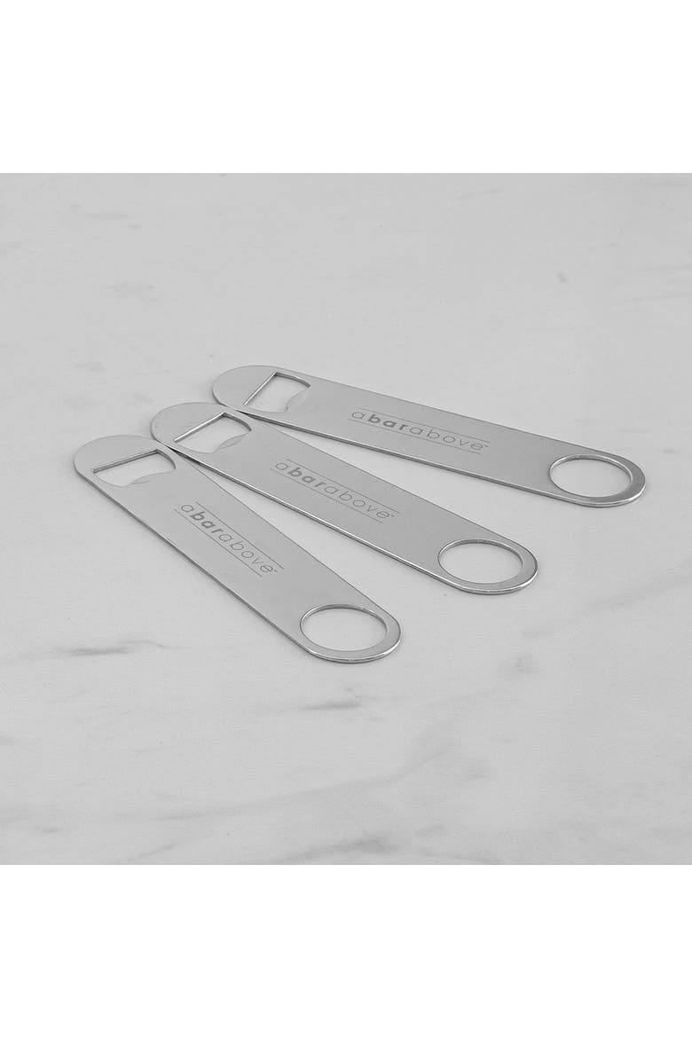 Stainless Steel Bar Blade Bottle Opener, 3 Pack, Alternate, color, Stainless Steel