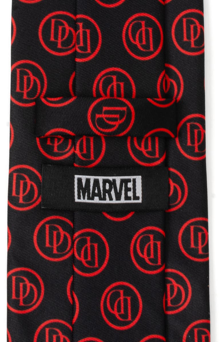 Cufflinks, Inc. Daredevil Tie & Lapel Pin Gift Set, Alternate, color, Black