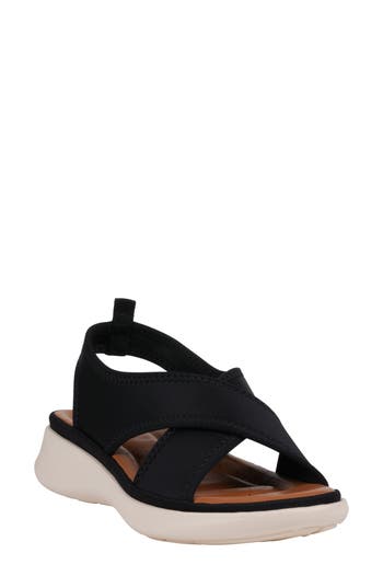 Gc Shoes Nixie Stretch Sandal In Black