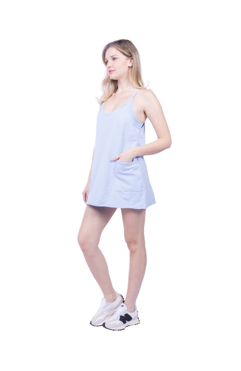 Lezat Raya Short Mini Sport Dress, Alternate, color, Arctic