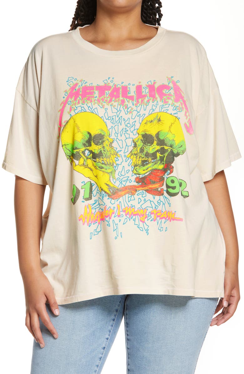 Daydreamer Metallica Wherever I May Roam Graphic Cotton Tee, Main, color,