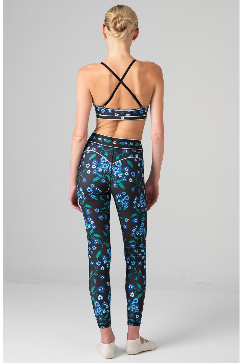Garden Nocturne High-Waisted Leggings, Alternate, color, Black