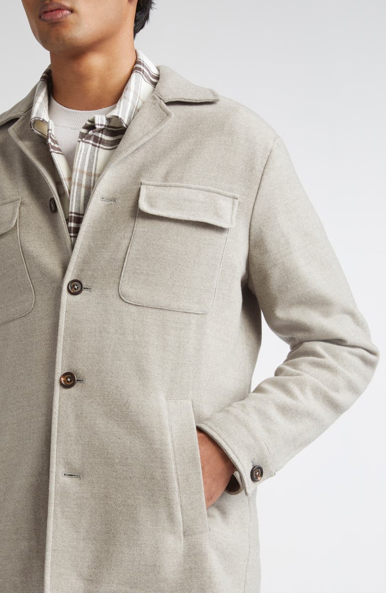 Eleventy Wool Overshirt, Alternate, color, 80 Clay