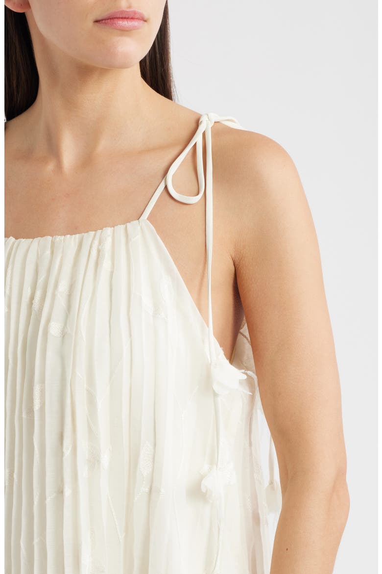 Sadie Floral Embroidery Midi Dress, Alternate, color, IVORY